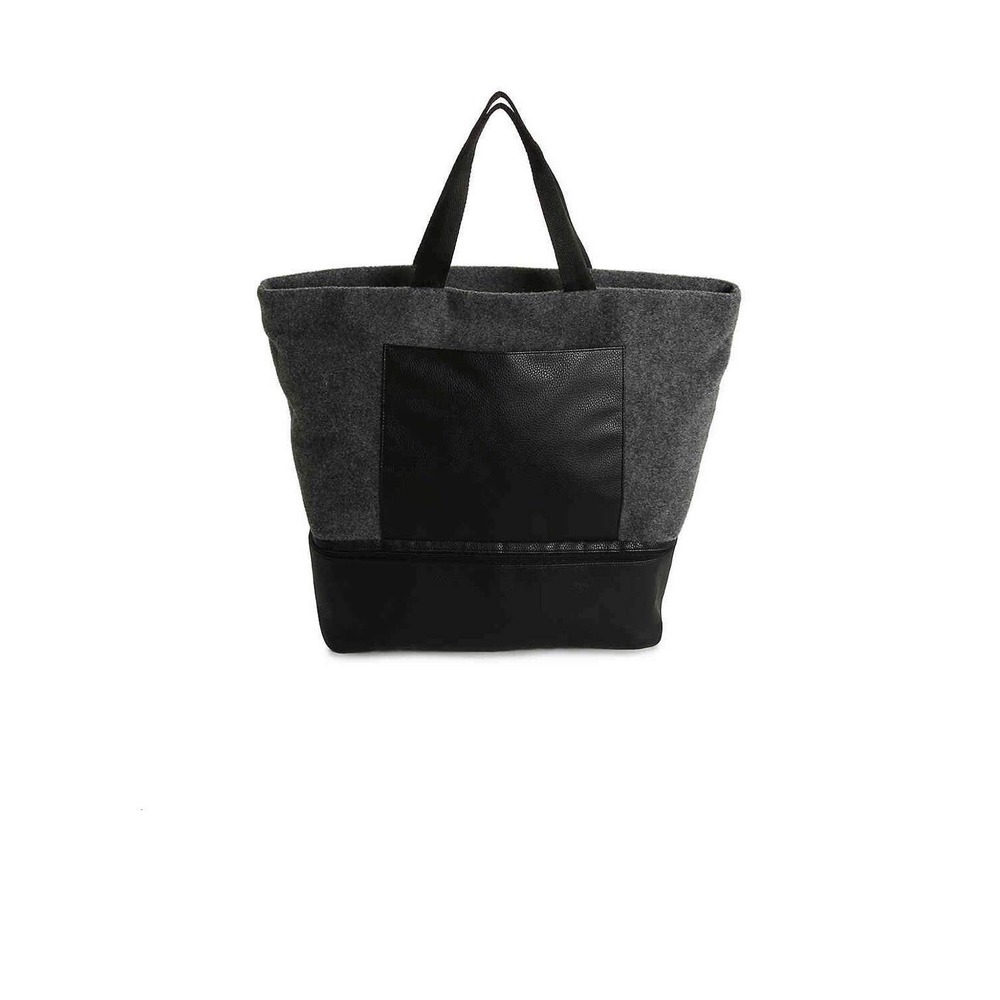 DSW Tote Bag Unisex OS Gray New Felt Shoe Compartment Travel Gym Bag